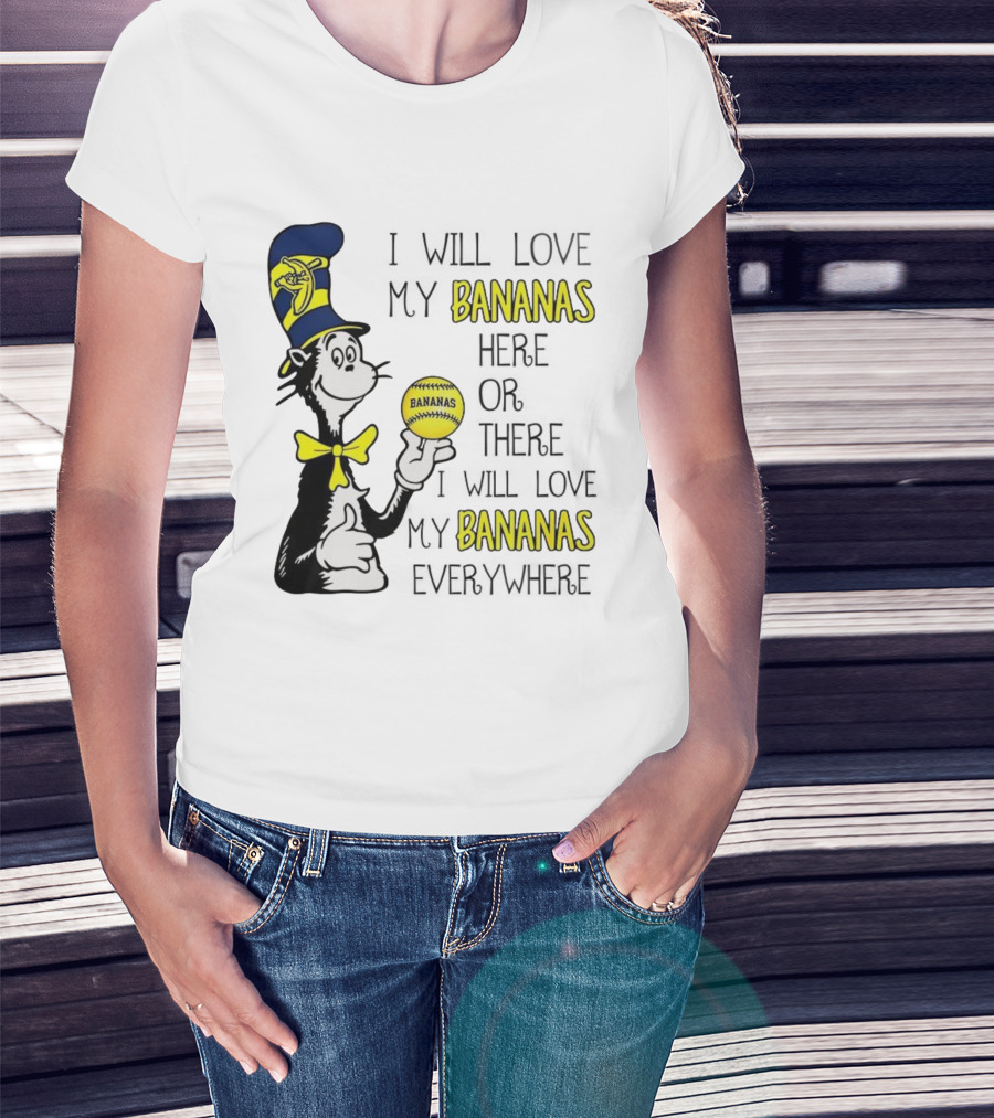 The Cat In The Hat Bananas Love My Bananas Everywhere T-Shirt