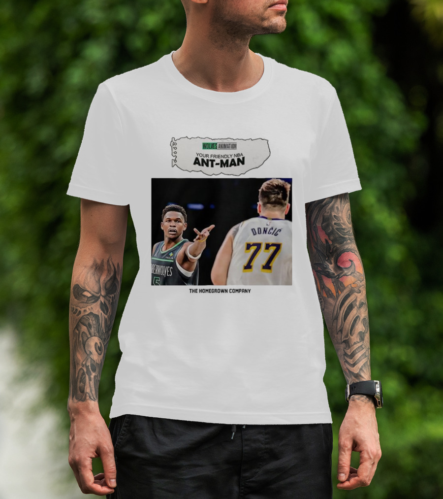 Wolves Animation Your Friendly NBA Ant-Man Dončić 77 T-Shirt