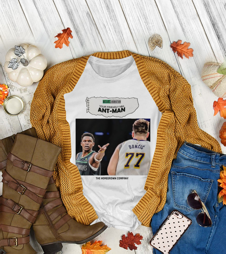 Wolves Animation Your Friendly NBA Ant-Man Dončić 77 T-Shirt