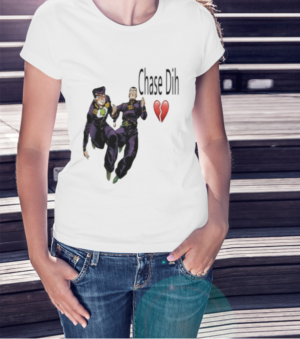 Jojo's Bizarre Adventure Chase Dih Heart Broken Iconic Characters Jump Action T-Shirt