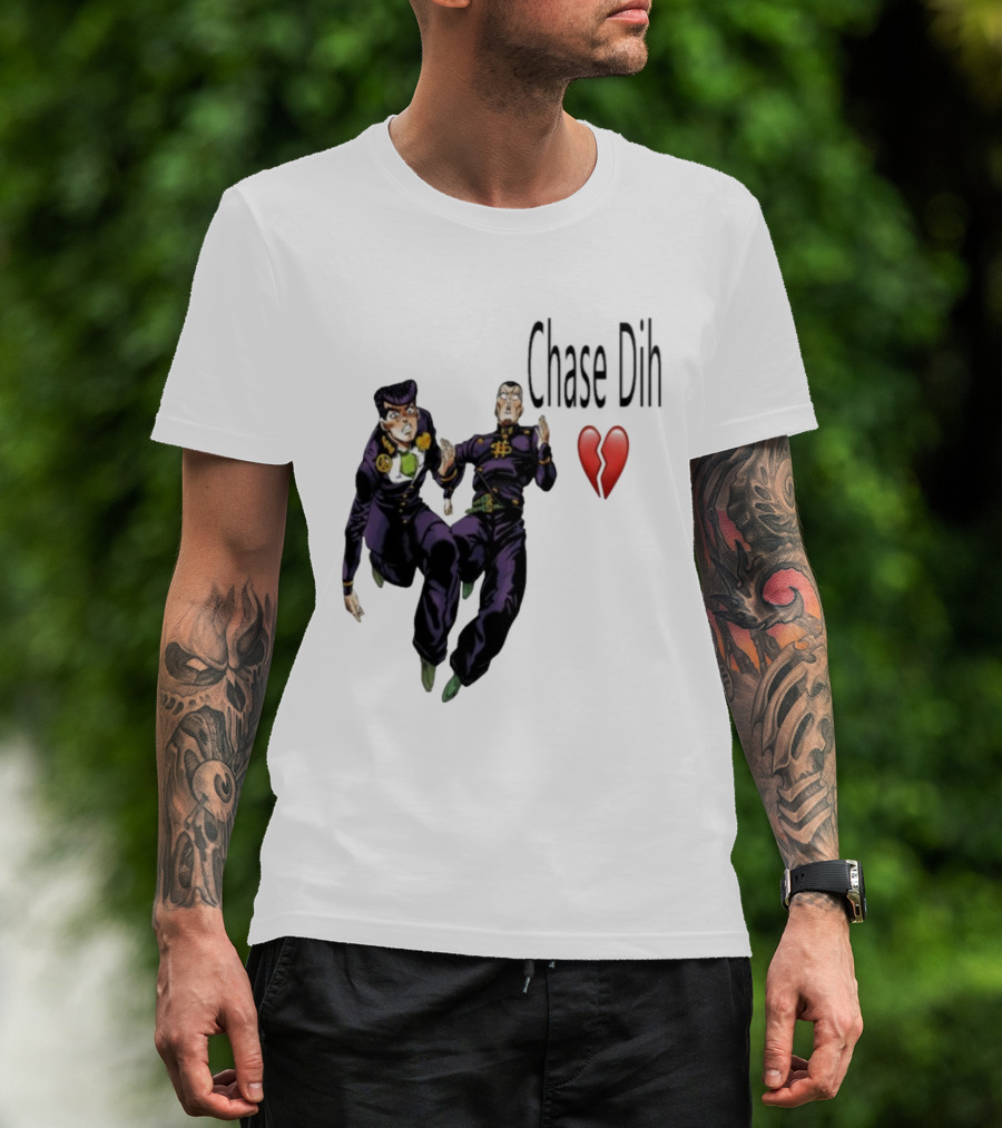 Jojo's Bizarre Adventure Chase Dih Heart Broken Iconic Characters Jump Action T-Shirt