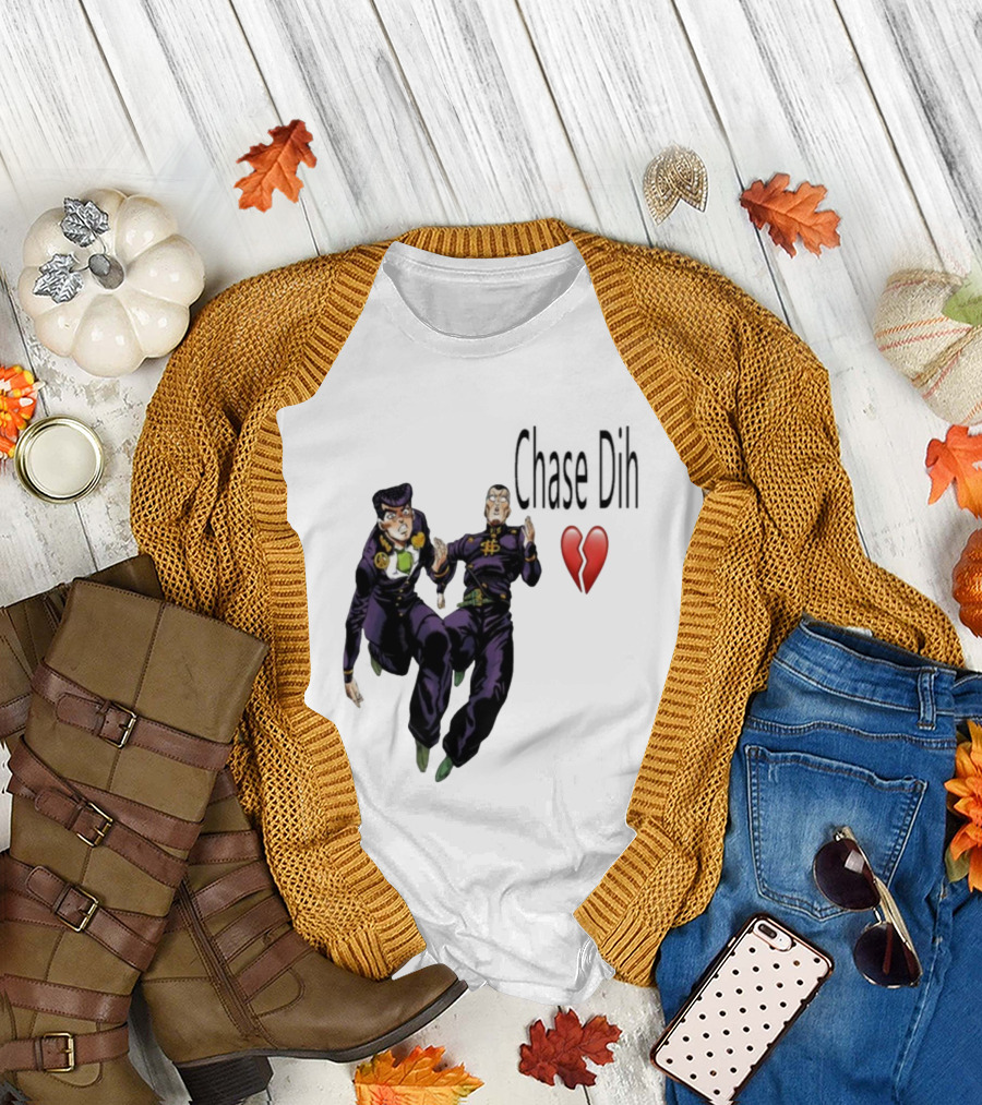 Jojo's Bizarre Adventure Chase Dih Heart Broken Iconic Characters Jump Action T-Shirt