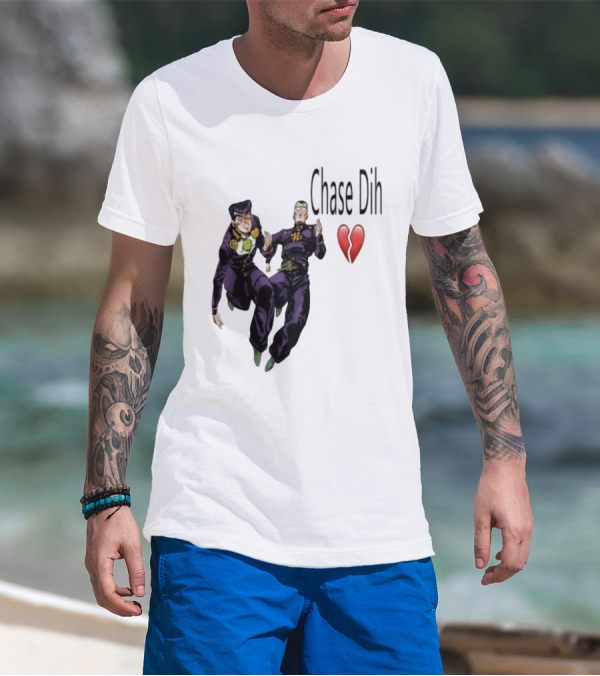 Jojo's Bizarre Adventure Chase Dih Heart Broken Iconic Characters Jump Action T-Shirt