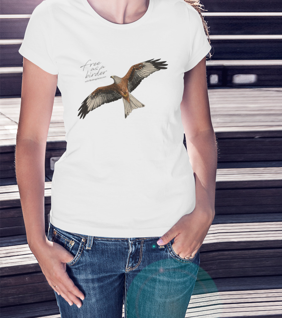 Eagle Free As A Birder Majestic Flight T-Shirt