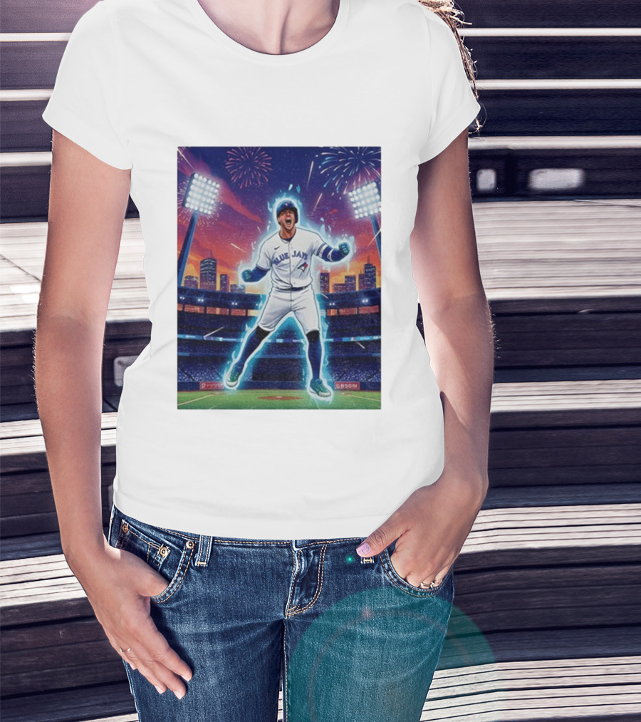 George Springer Blue Jays Fireworks Stadium Celebration Springer Dinger T-Shirt