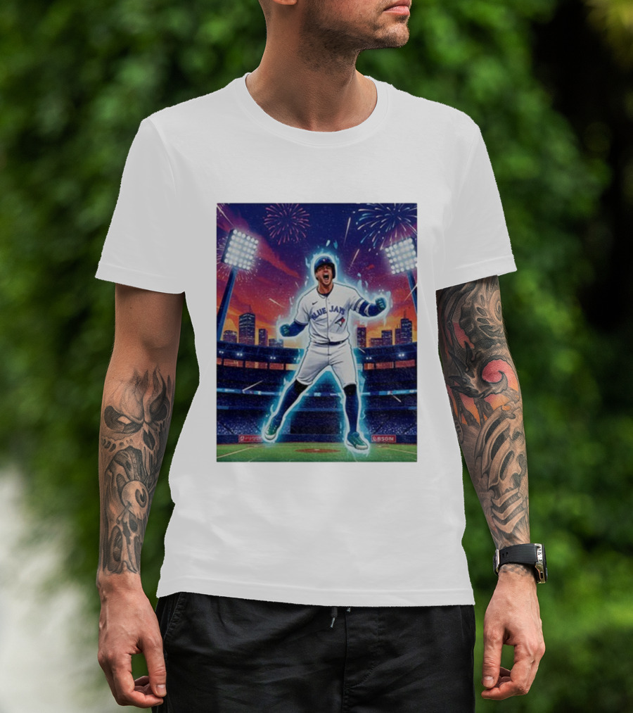 George Springer Blue Jays Fireworks Stadium Celebration Springer Dinger T-Shirt