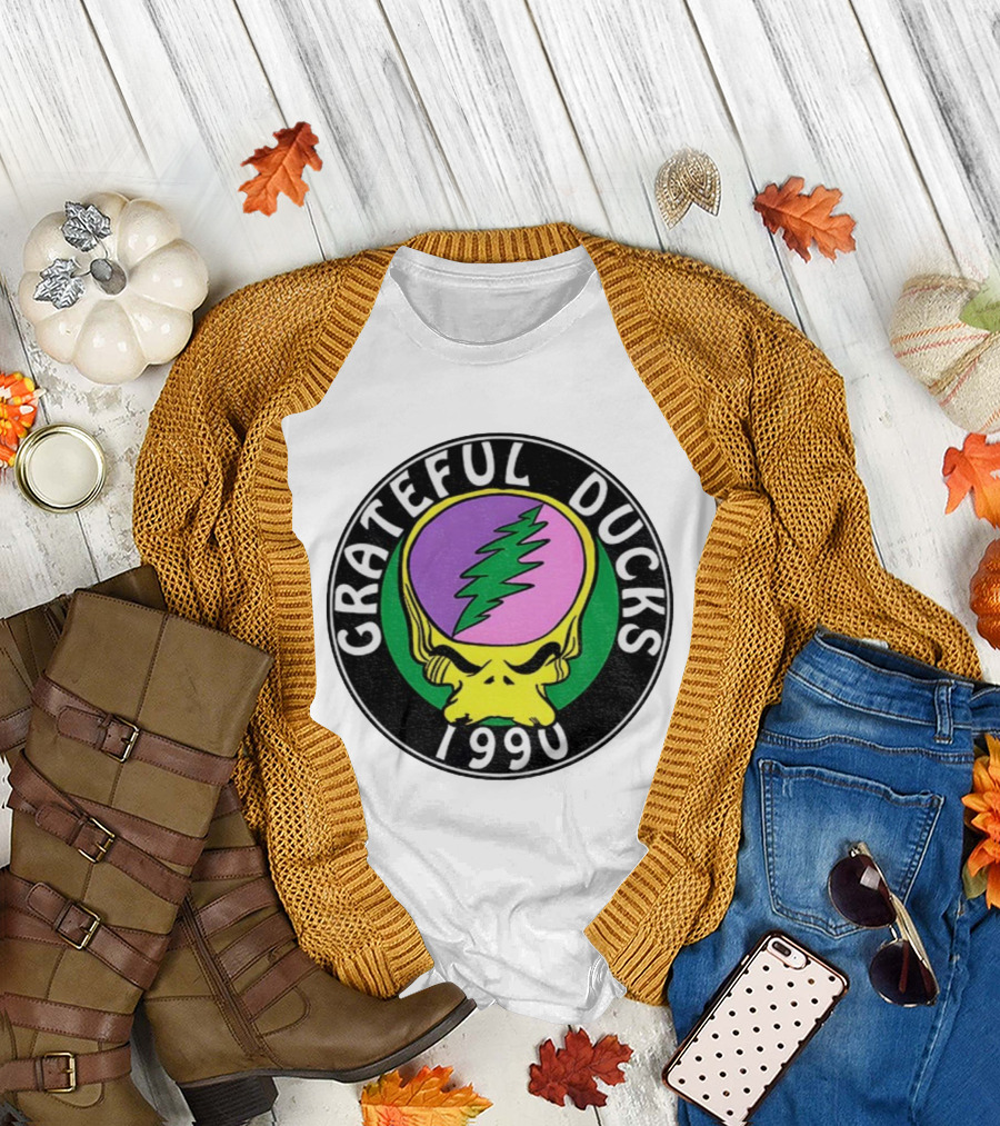 Grateful Ducks 1990 Football Game Day Grateful Dead X Oregon Ducks T-Shirt