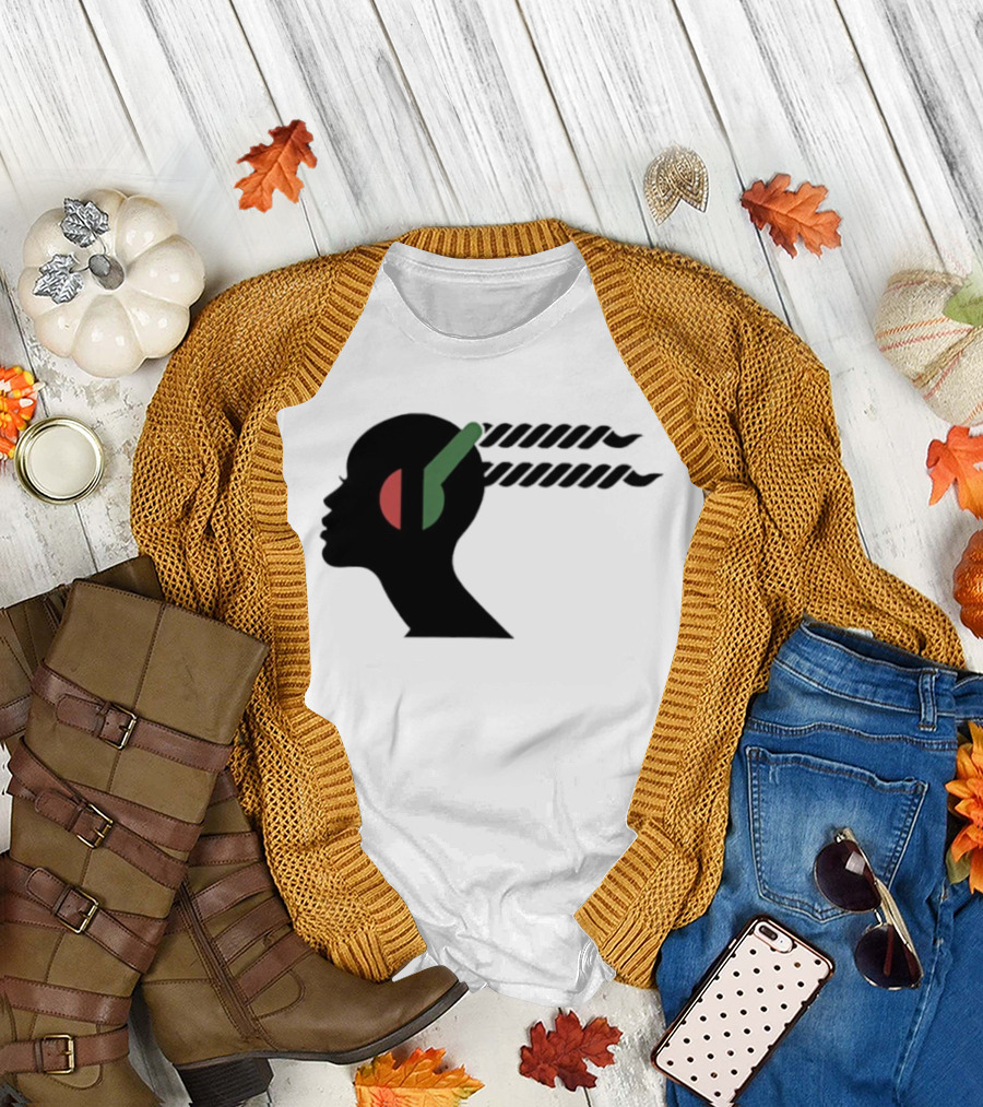 Jeffrey Wright Highest 2 Lowest Stackin’ Hits Records Silhouette with Headphones T-Shirt