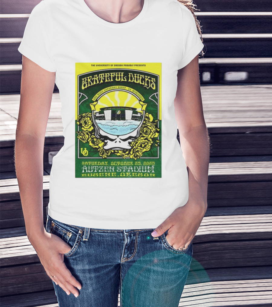 University Of Oregon Grateful Ducks One More Saturday Night Vs Wisconsin October 25 2025 Autzen Stadium Eugene T-Shirt