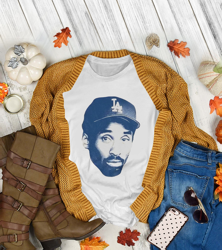 Kobe Bryant Los Angeles Dodgers MLB Vintage Big Face T-Shirt