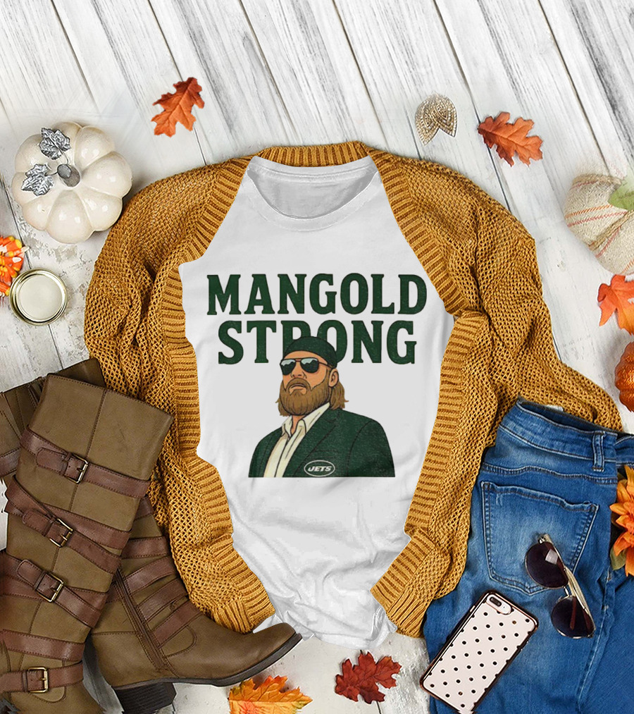 Mangold Strong New York Jets Nick Mangold Tribute T-Shirt