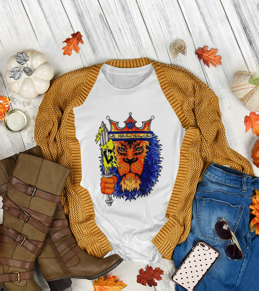 All For Cincy Lion Sword The Pride Crown Flame T-Shirt