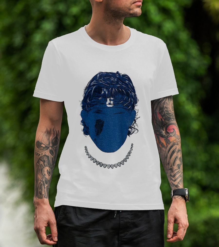 Jaxson Dart Blue Face New York Giants NFL Football 2025 T-Shirt