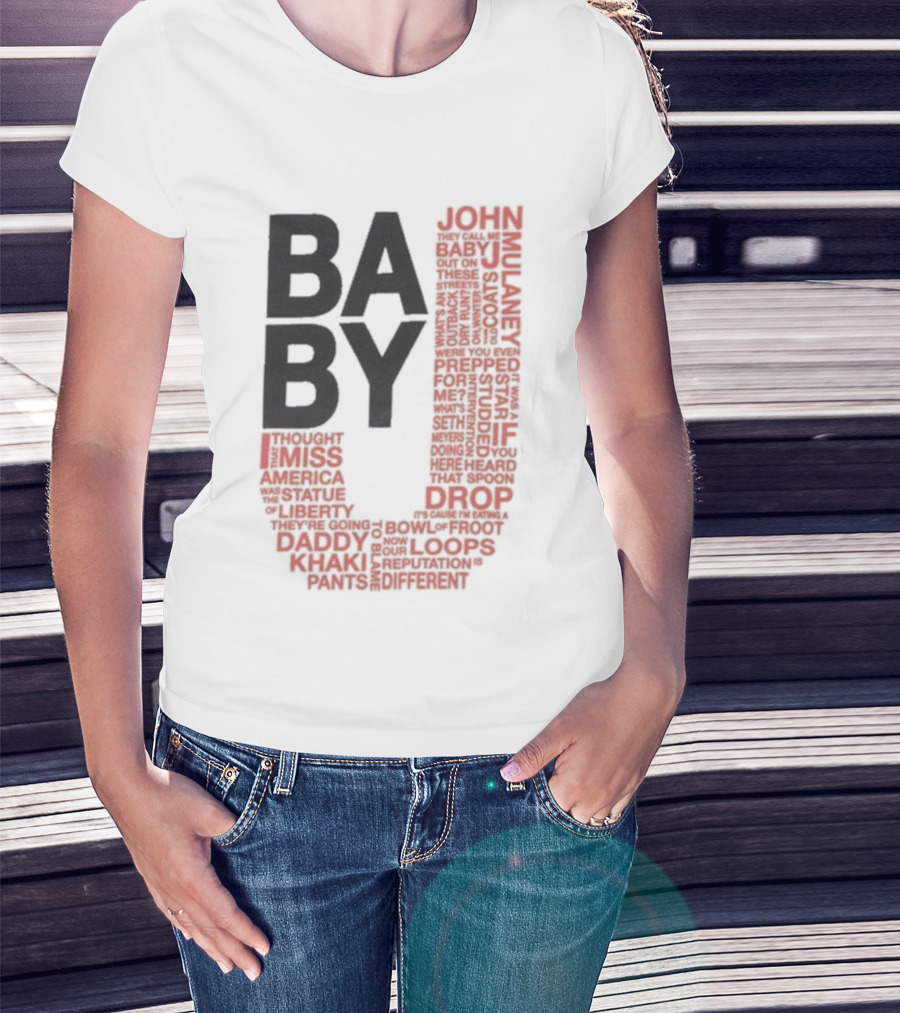 John Mulaney BABY J Tour Words And Quotes T-Shirt