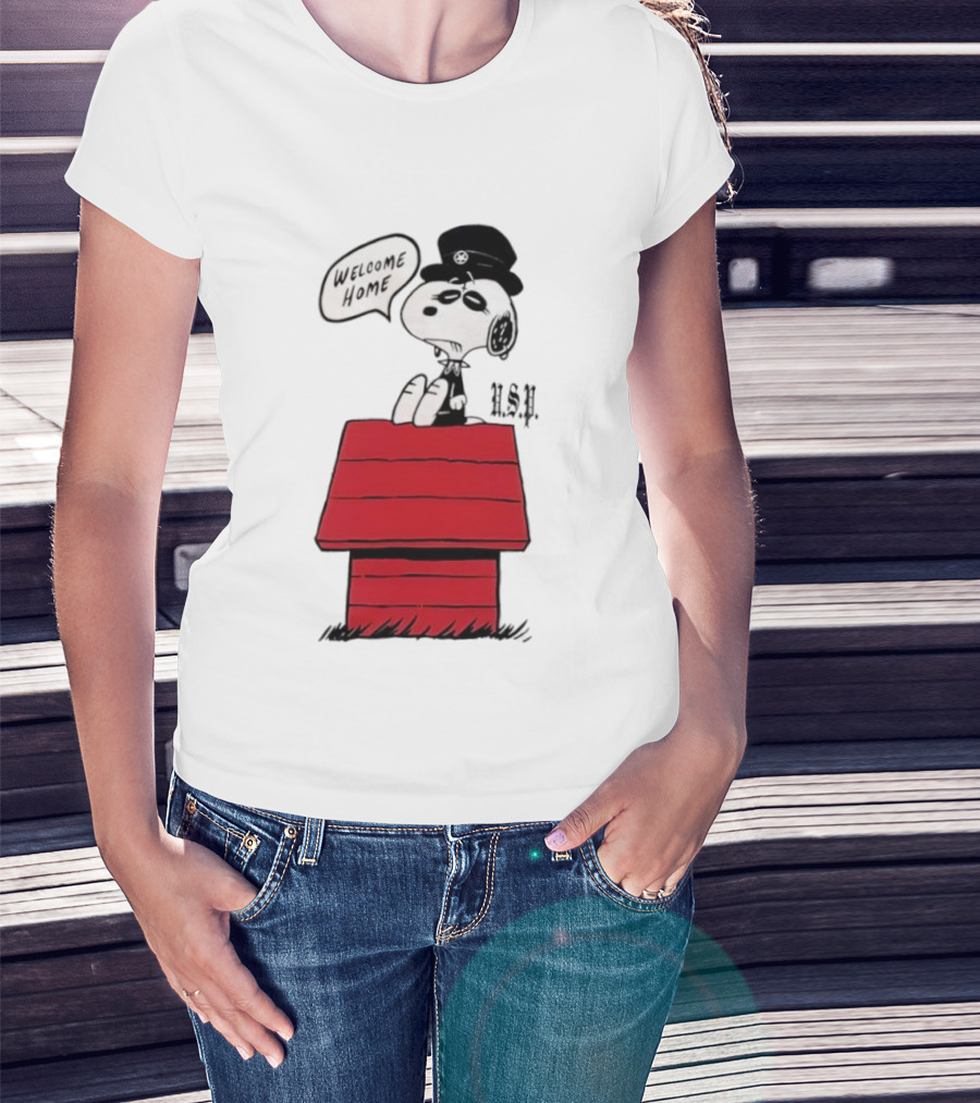 Welcome Home Snoopy Houston Peanuts Collaboration T-Shirt
