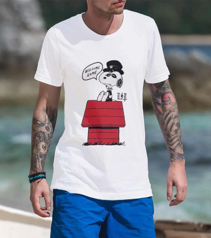 Welcome Home Snoopy Houston Peanuts Collaboration T-Shirt