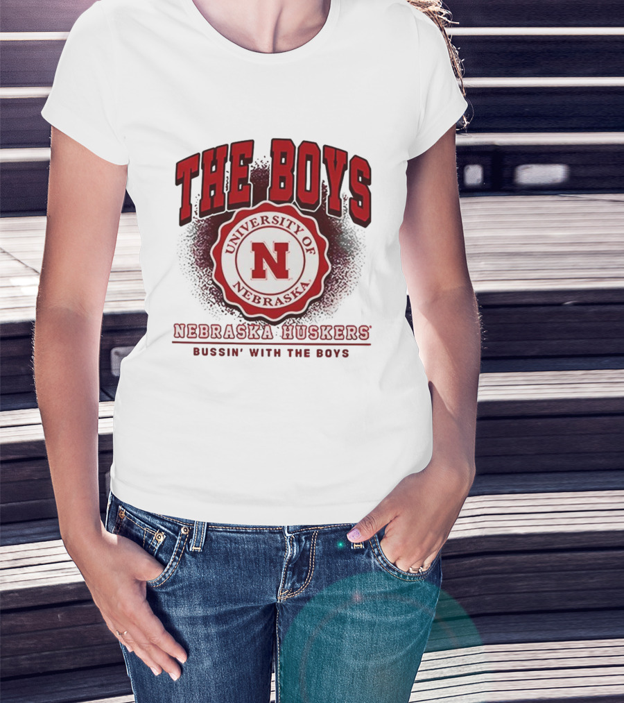 The Boys University Of Nebraska Huskers Bussin' With The Boys T-Shirt