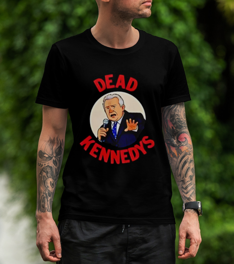 Dead Kennedys Political Parody Microphone Illustration T-Shirt