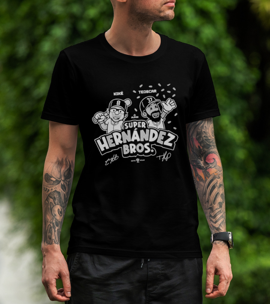 Kike Teoscar Hernandez Bros Super Baseball Duo T-Shirt