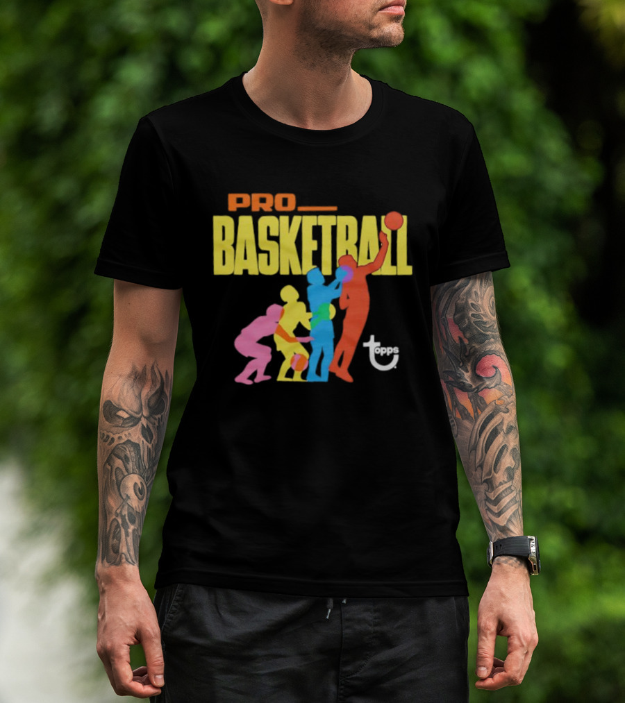 1972 Topps Pro Basketball Retro Silhouettes T-Shirt