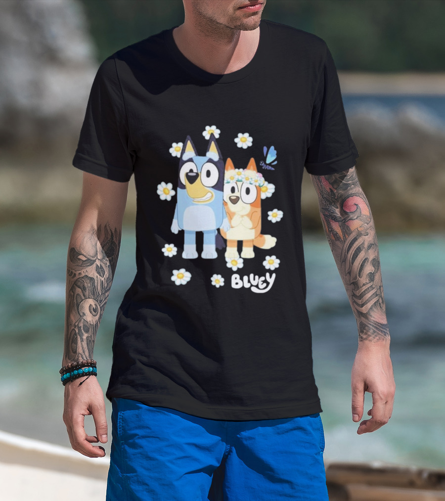 Bluey Flowers And Friends Playful Blossom Adventure T-Shirt