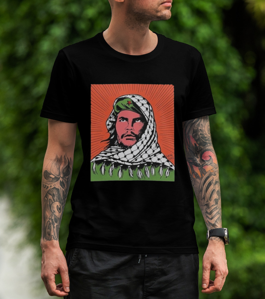 Che Guevara Keffiyeh Artistic Illustration By Latuff 2002 T-Shirt