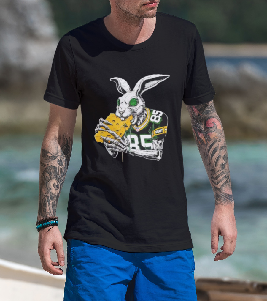 Tucker Kraft Green Bay Packers Rabbit 85 Cheese Eater T-Shirt