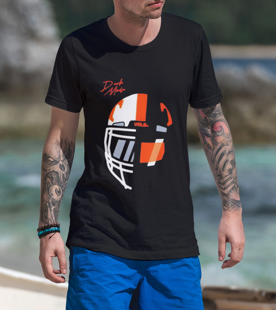 Dark Mode Vols Tennessee Volunteers Football Helmet T-Shirt