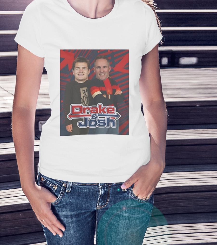 Drake And Josh New England Patriots Maye McDaniels Caricature T-Shirt