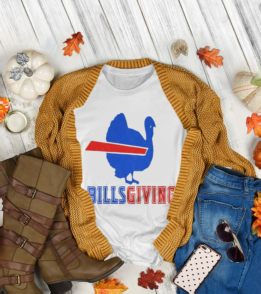 Billsgiving 2025 Turkey Buffalo Bills Thanksgiving NFL Football T-Shirt