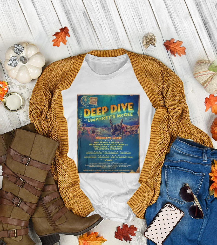 Deep Dive with Umphrey's McGee Cancun April 30th-May 3rd Moon Palace Events T-Shirt