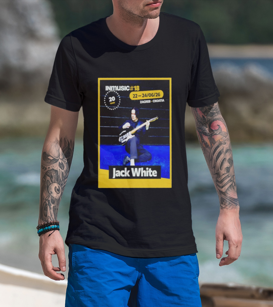 INmusic Festival 2026 Jack White Zagreb Croatia June Concert T-Shirt