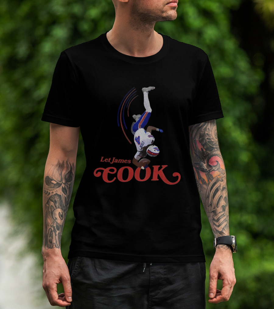Let James Cook Buffalo Bills Touchdown NFL 2025 Bills Mafia T-Shirt