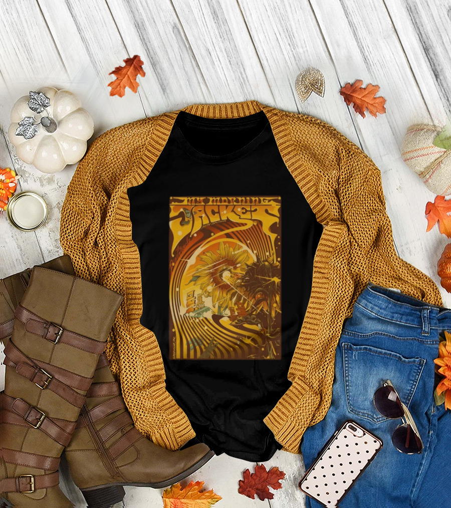 My Morning Jacket With Indigo De Souza Nashville TN October 29 2025 Sunflower Psychedelic Art Style T-Shirt