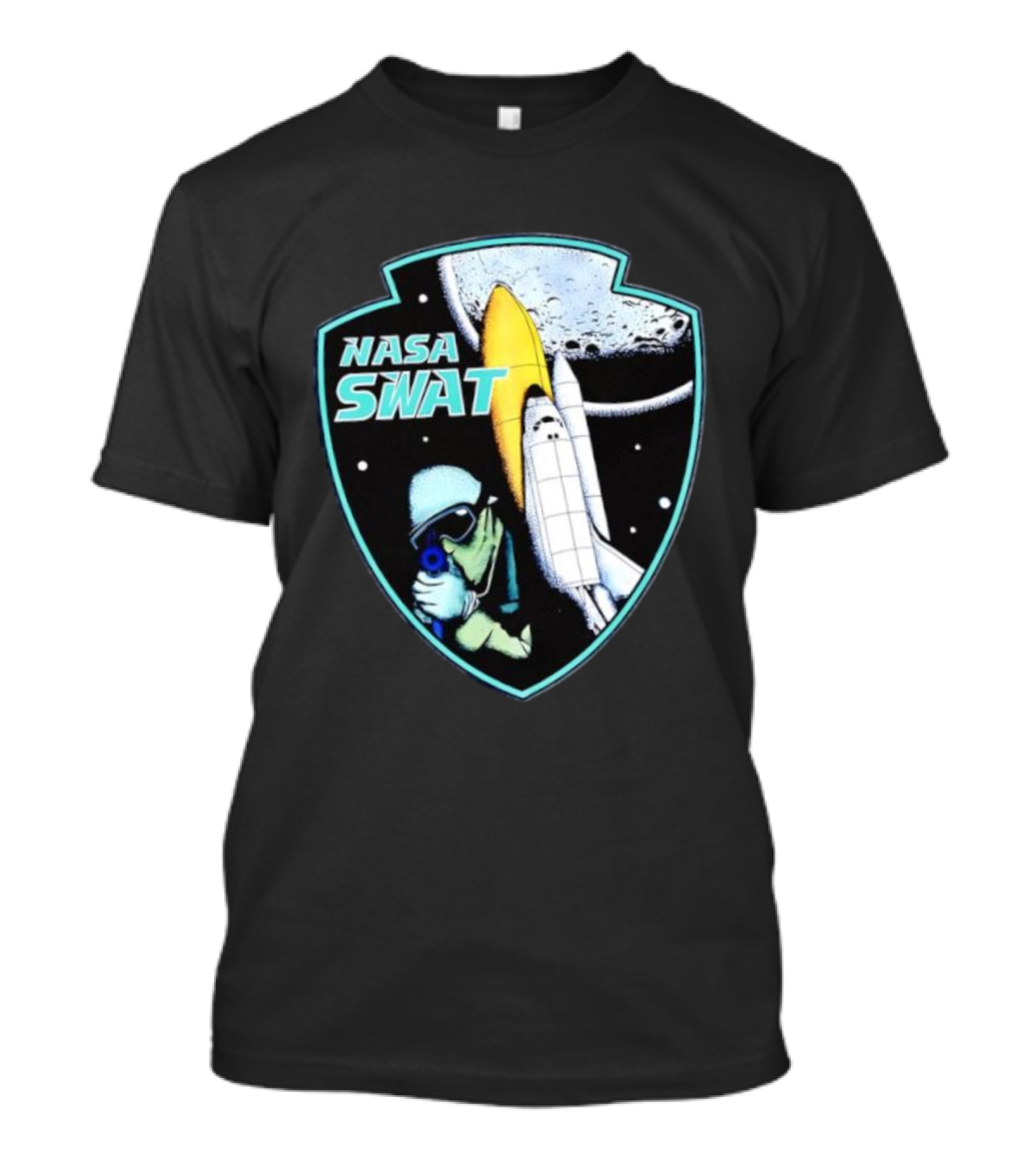 NASA SWAT Moon Mission Space Shuttle Patch T-Shirt