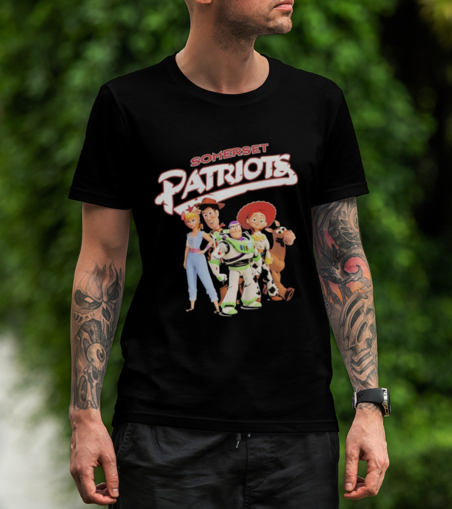 Somerset Patriots Toy Story Buzz Woody Jessie Bo Peep Bullseye T-Shirt