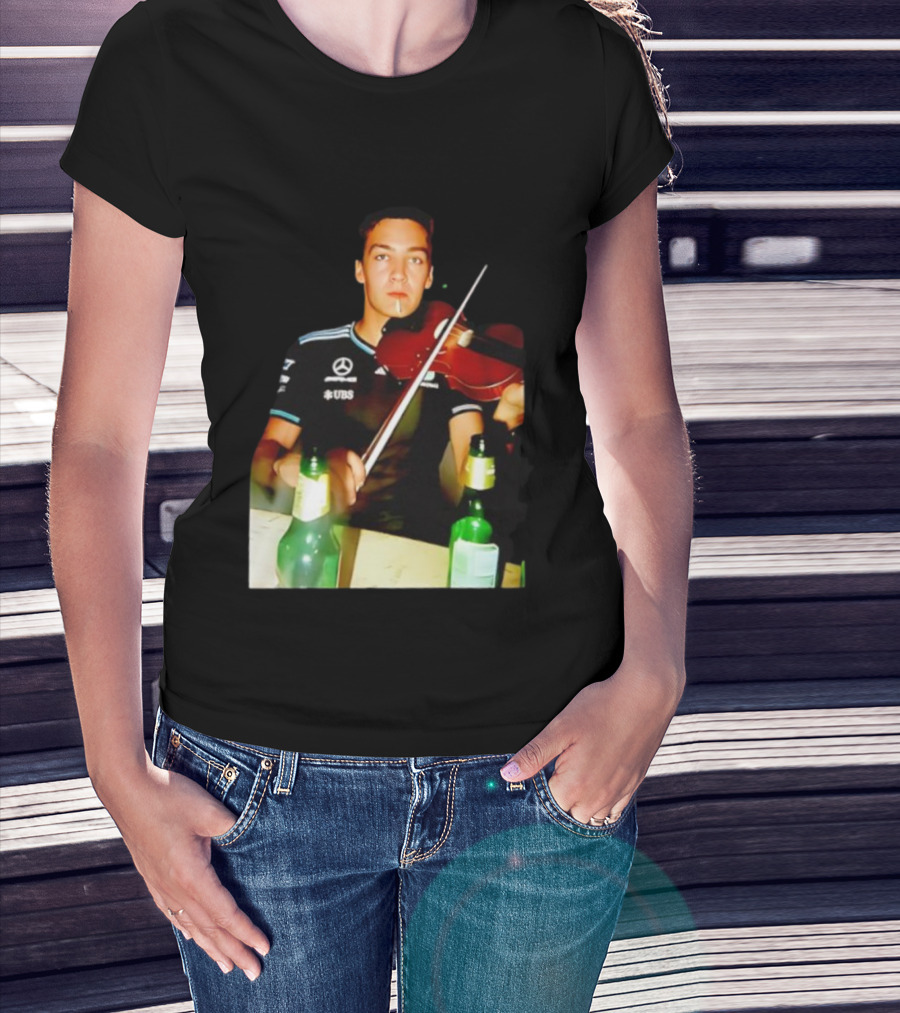 Mercedes George Russell Violin UBS Racing Team T-Shirt