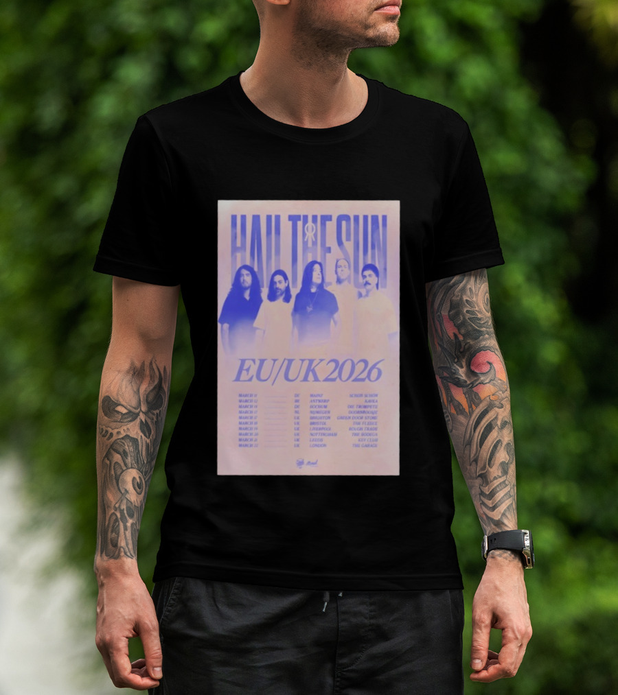 Hail The Sun EU UK 2026 Tour Dates March Concert Venues T-Shirt