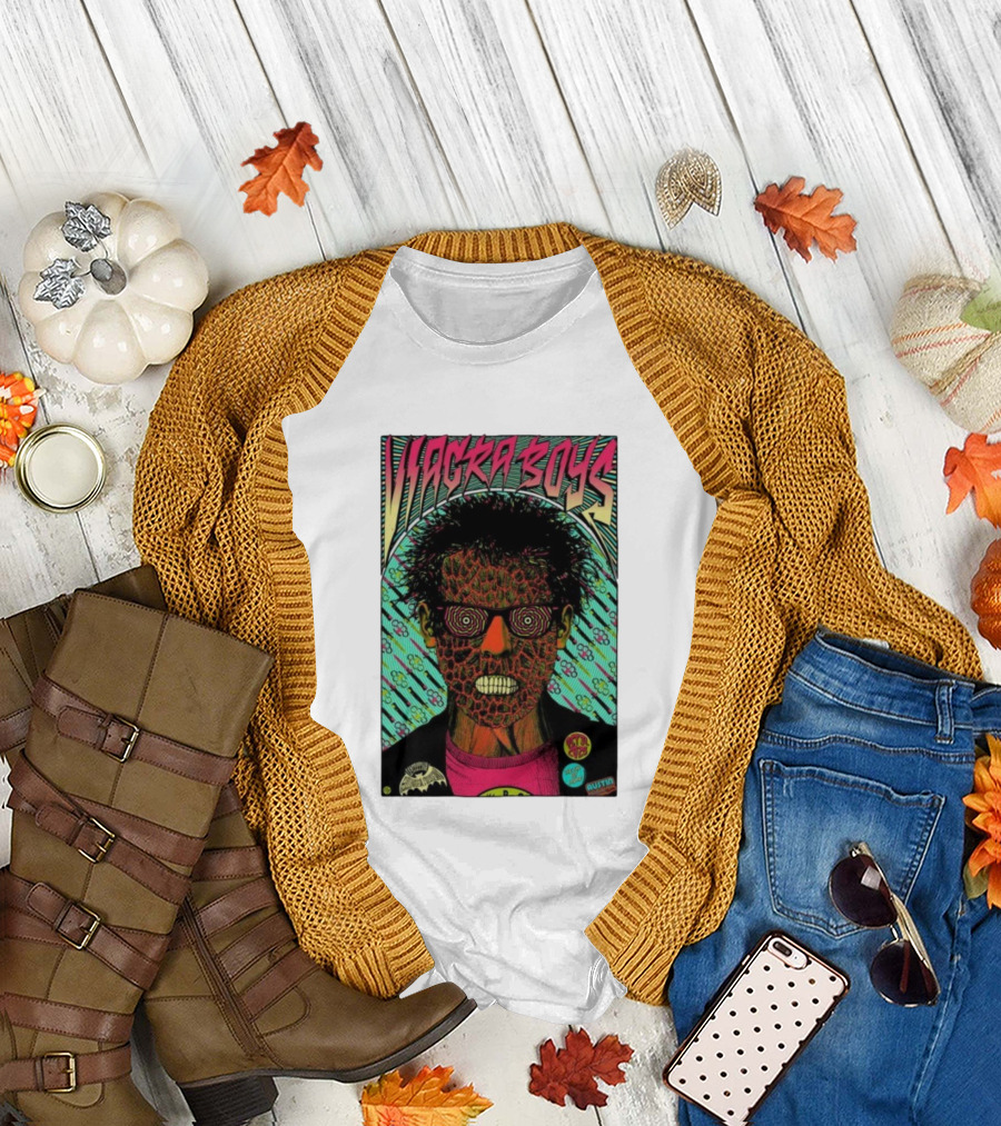 Viagra Boys Concert October 31 2025 The Far Out Lounge Austin Texas Psychedelic Art T-Shirt