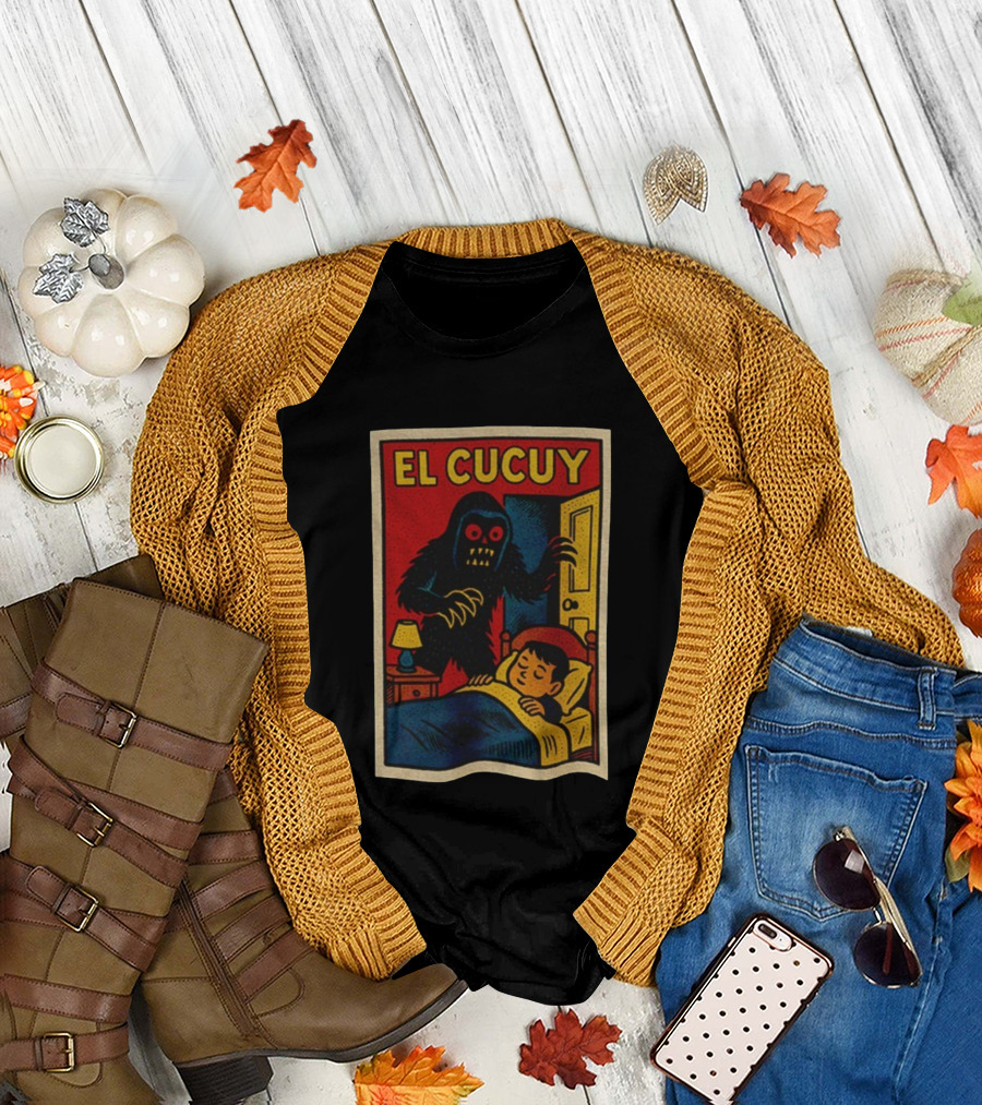 El Cucuy Latin Folklore Boogeyman Retro Comic Cover Nighttime Fright T-Shirt