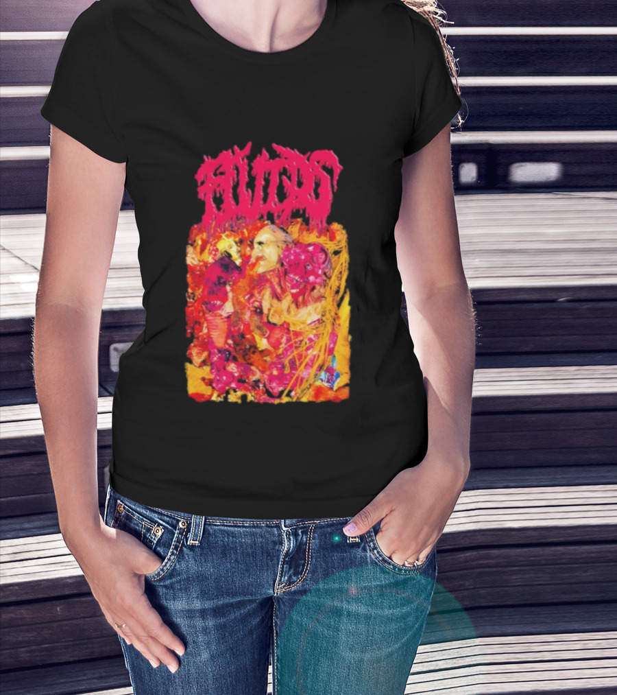 Fluids Ignorance Exalted Surreal Horror Illustration T-Shirt