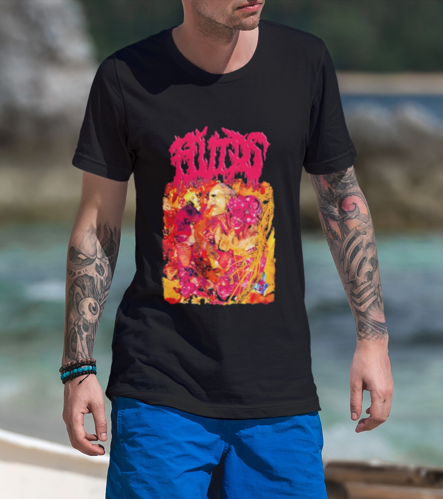 Fluids Ignorance Exalted Surreal Horror Illustration T-Shirt