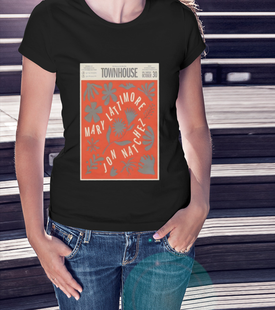 Mary Lattimore Jon Natchez Townhouse Venice October 30 2025 T-Shirt