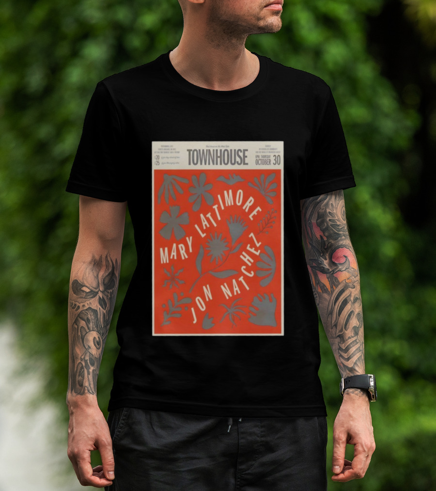 Mary Lattimore Jon Natchez Townhouse Venice October 30 2025 T-Shirt