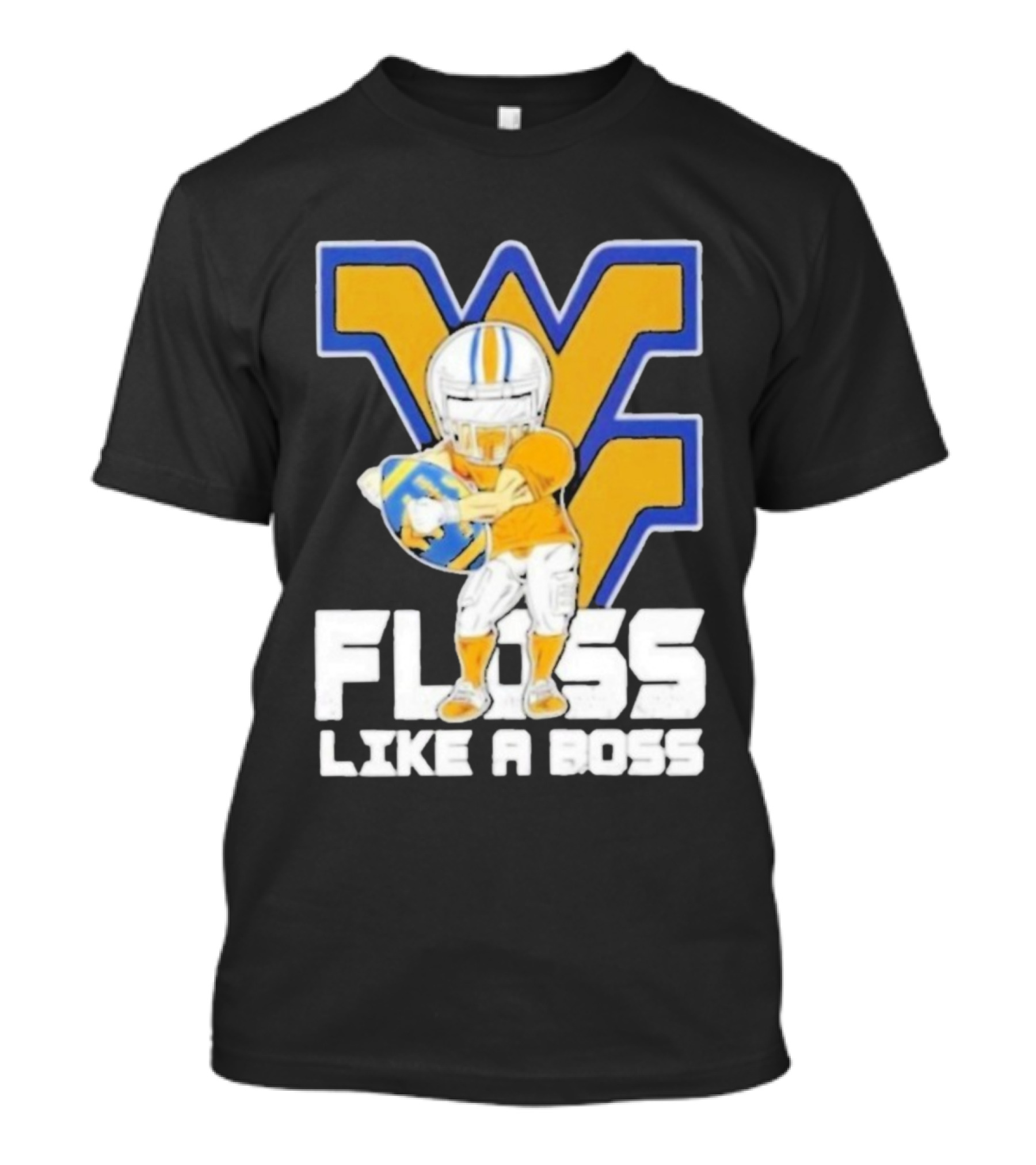 West Virginia Mountaineers Floss Like A Boss Football Celebration T-Shirt
