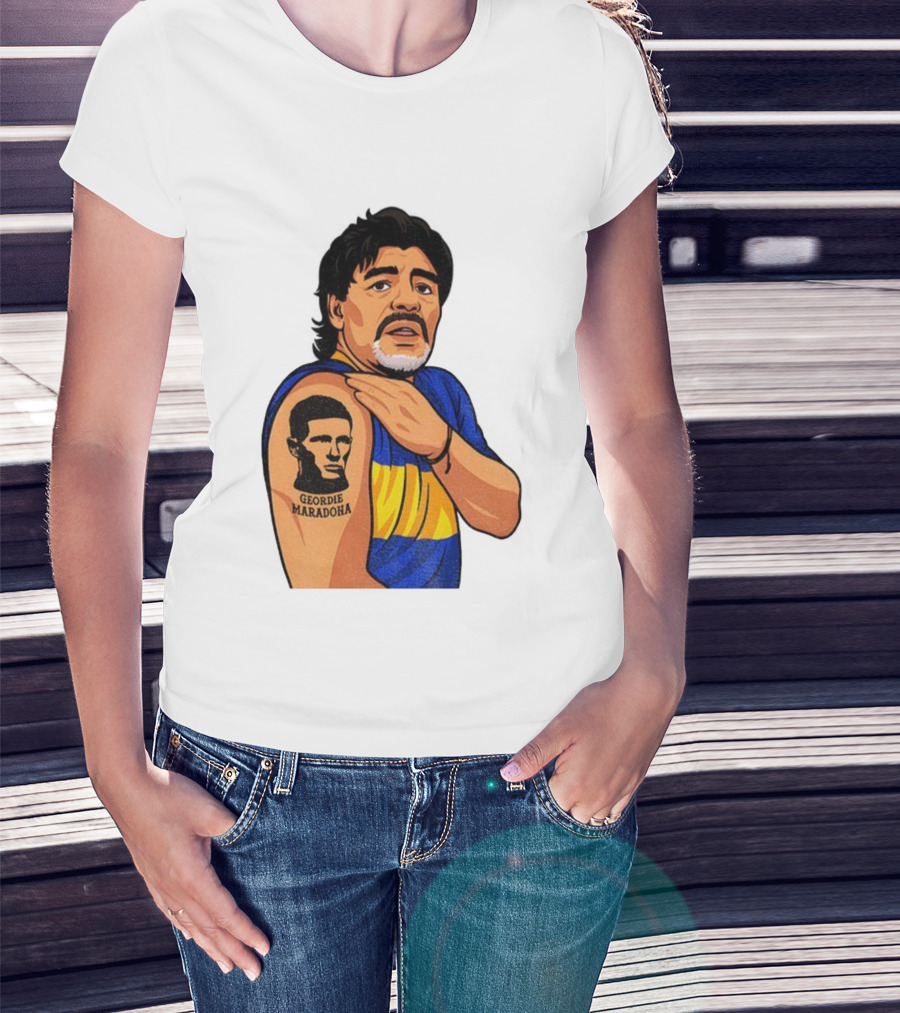 Elliot Anderson Geordie Maradona Tattoo Icon Illustration T-Shirt
