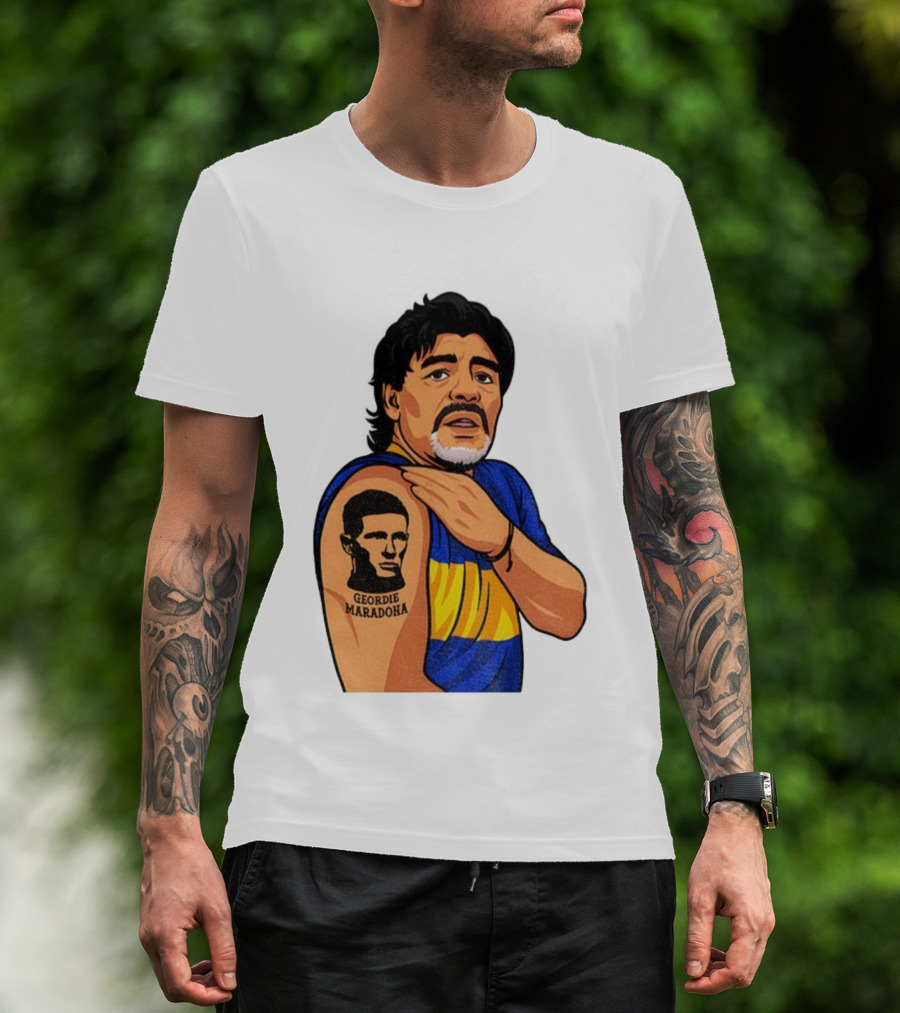 Elliot Anderson Geordie Maradona Tattoo Icon Illustration T-Shirt