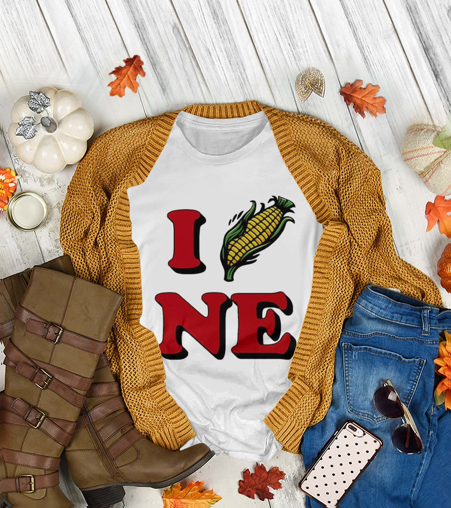 I Corn Ne University of Nebraska Cornhuskers T-Shirt