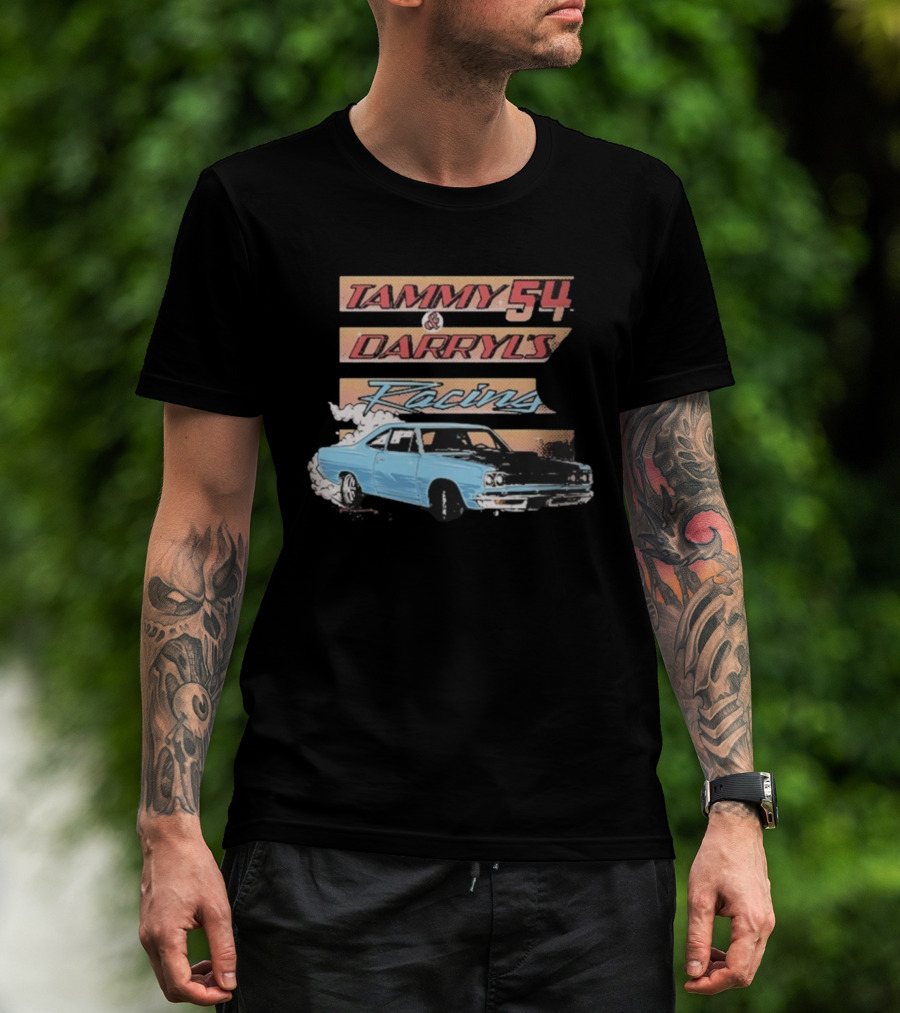 Tammy 54 Darryl's Racing Vintage Car Chelcie Lynn Trailer Trash Tammy T-Shirt