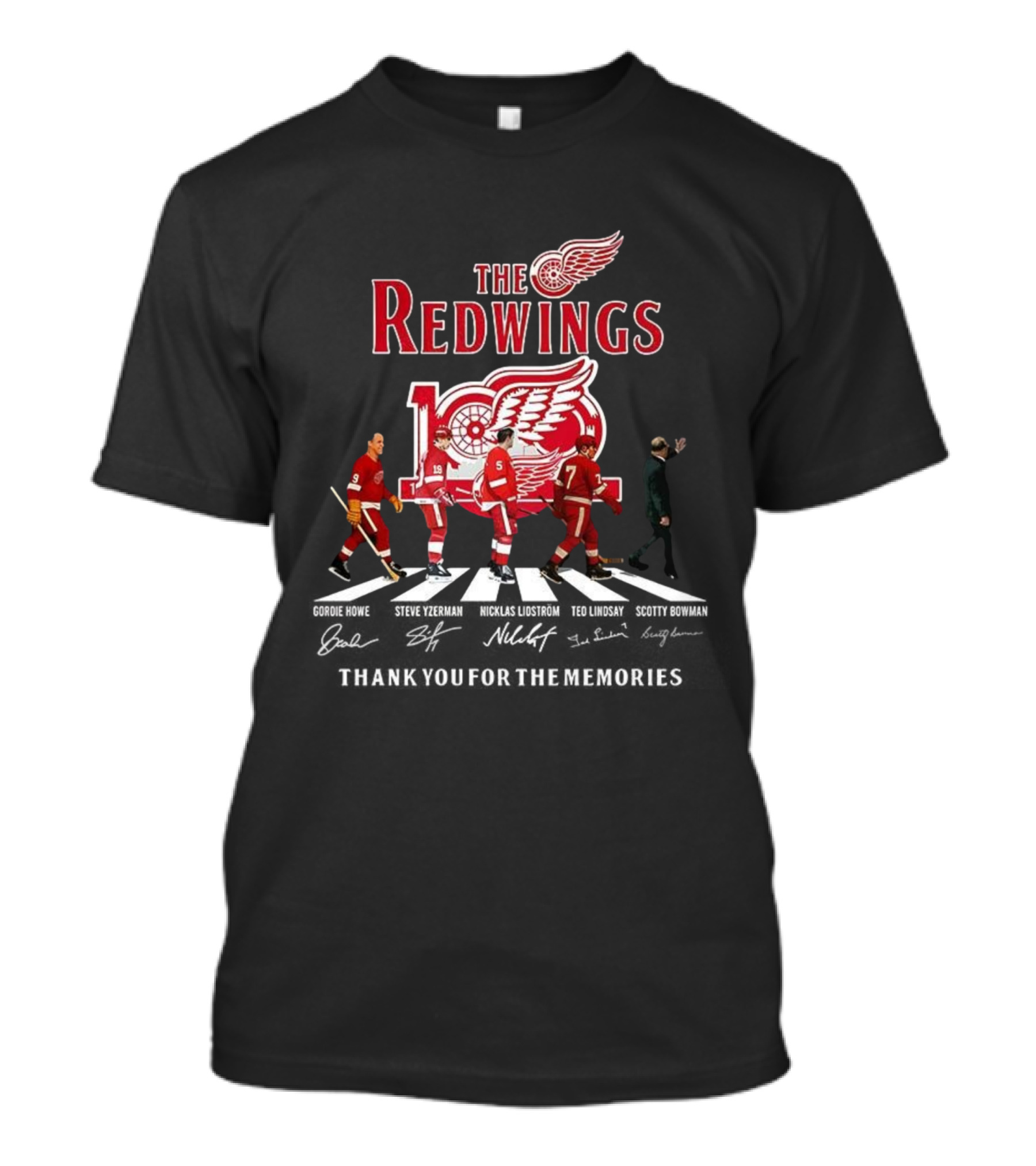 The Red Wings 100th Anniversary Thank You For The Memories Crosswalk T-Shirt